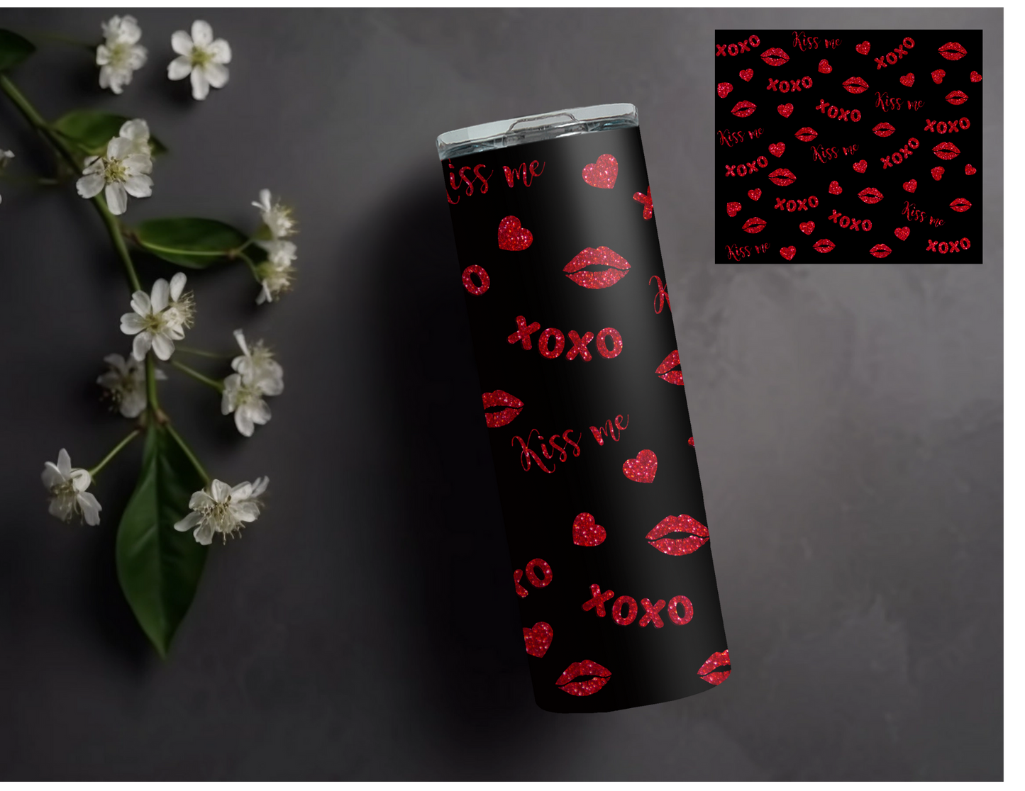 Red XOXO 20oz Tumbler