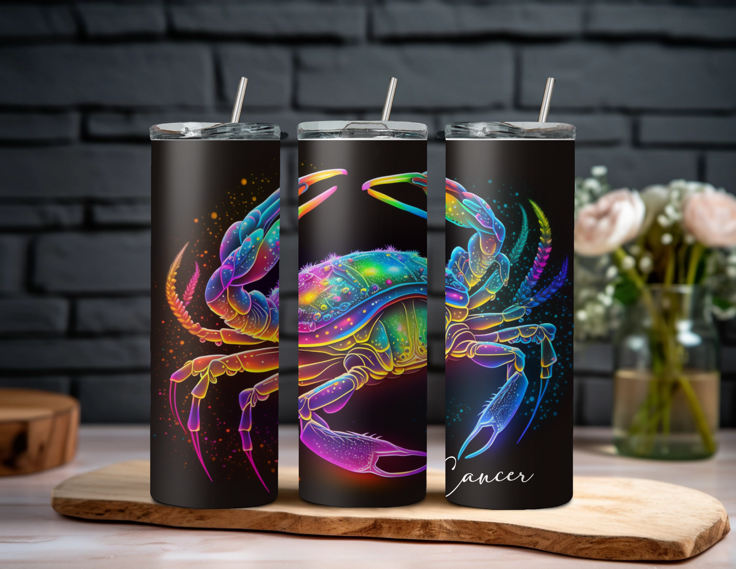 Cancer Zodiac 20oz Straight Tumbler