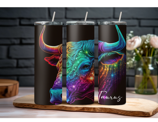 Taurus Zodiac 20oz Straight Tumbler