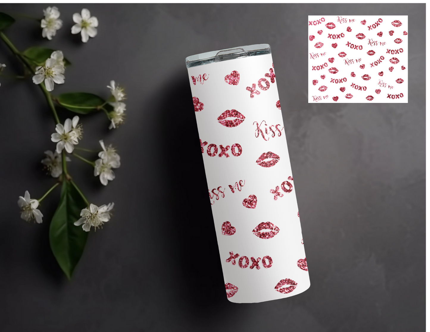 Pink XOXO 20oz Tumbler